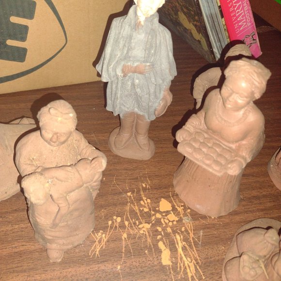 Vintage Clay Figurines - Picture 3 of 6